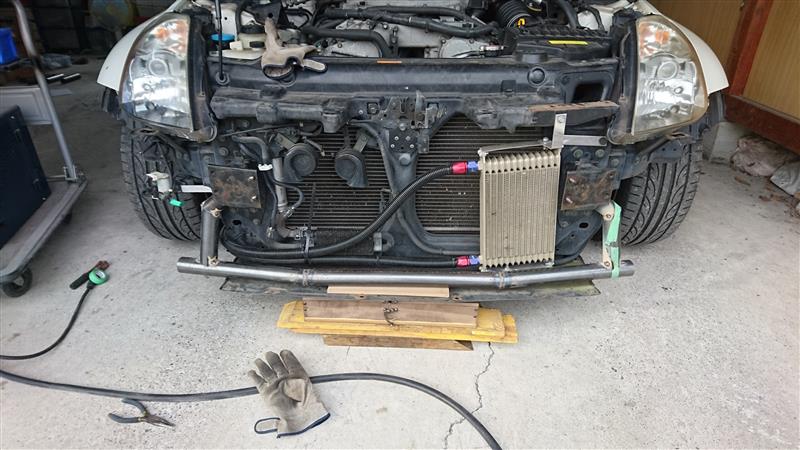 フェアレディz Z33 Lower Bash Bar コアサポートガード 純正バンパー取り付け可 By ポンコツ工作室 1 みんカラ