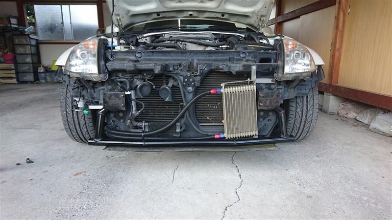 フェアレディz Z33 Lower Bash Bar コアサポートガード 純正バンパー取り付け可 By ポンコツ工作室 1 みんカラ