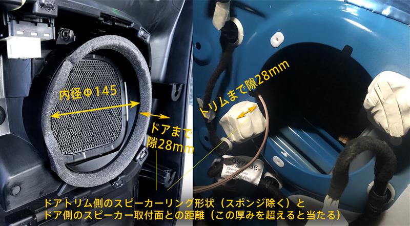 C4カクタスのスピーカー取付関連の寸法情報 その１ フロント シトロエン C4 カクタス By Bun Bun みんカラ