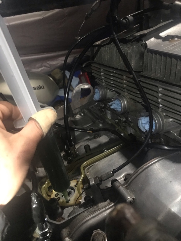GT380オイルライン