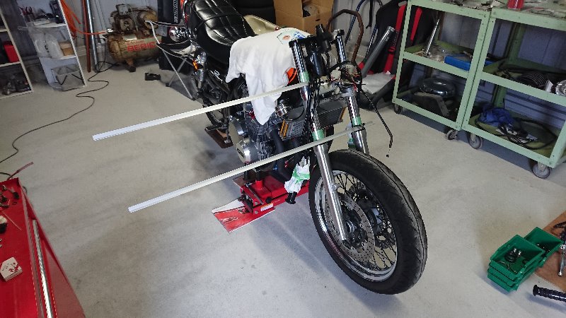 フロント周りoh 第6回 フォーク組み付け 平行出し カワサキ ゼファー750 By 宮本さん 不知火racing みんカラ