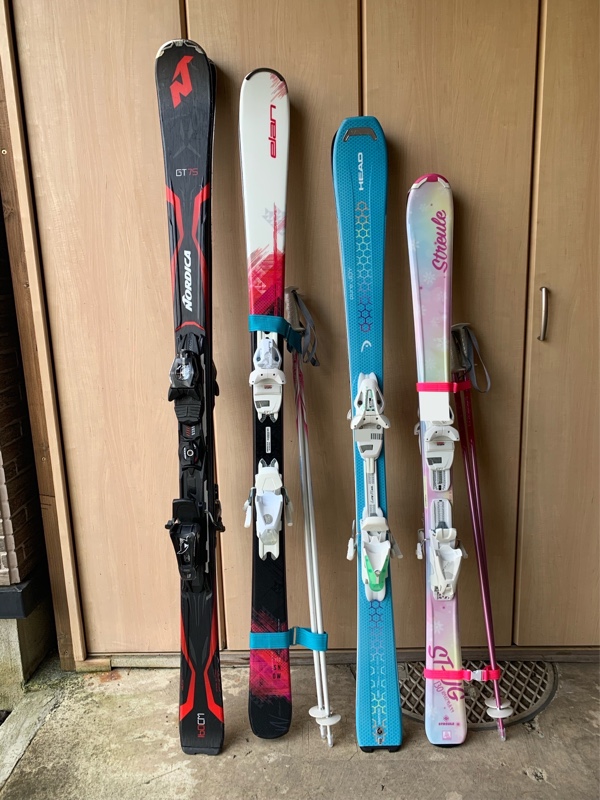 メンテ済 130cm 靴24cm ELAN 子供用スキーセット 中古 130cm 靴24cm ELAN 子供用スキーセット 中古