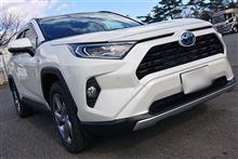 フロント樹脂部分塗装&フロントグリル付近塗装。（トヨタ RAV4