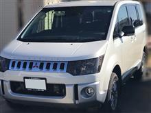 ドアミラー 黒化 ラバースプレー塗装（三菱 デリカD:5・CV1W