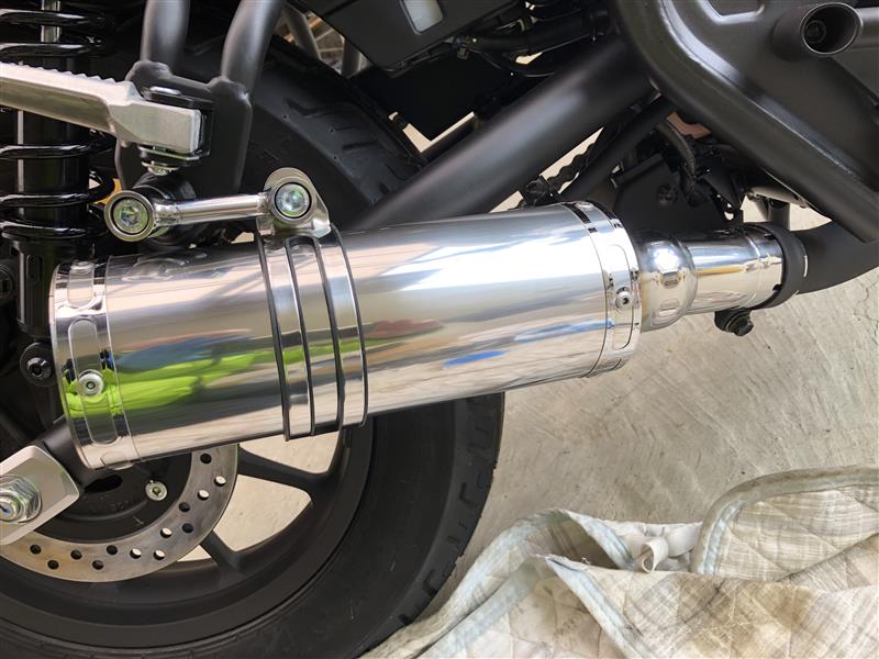 WirusWin ステンレスマフラー ビレットタイプ 取り付け(ホンダ WirusWin ステンレスマフラー ビレットタイプ 取り付け(ホンダ