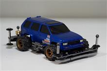 ワイルドミニ四駆93ParisDakar TERRANO ARシャーシ載せ トレイル