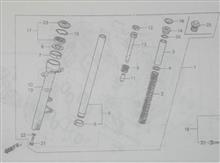 スズメ蜂 ＞＞ フロントフォーク 部品発注へ（ホンダ ホーネット