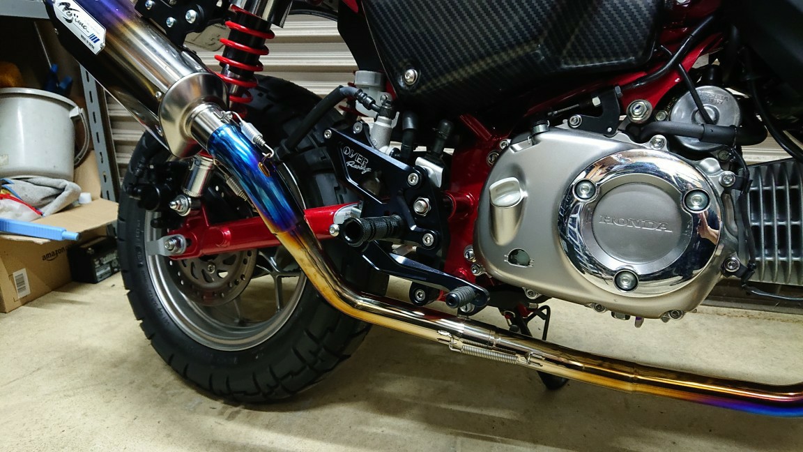 Overバックステップ取り付け ホンダ モンキー125 By でひかた0324 みんカラ