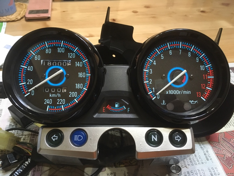メーターパネル240Km/hに変更（カワサキ ZRX1200R）by SPEED