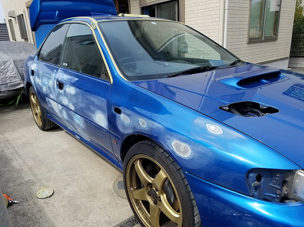 pon/on GC8 オールペイント準備（板金その他）（スバル