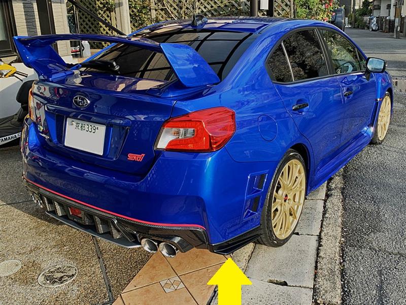 リアサイドアンダースポイラーの取り付け スバル Wrx Sti By Ya100 みんカラ