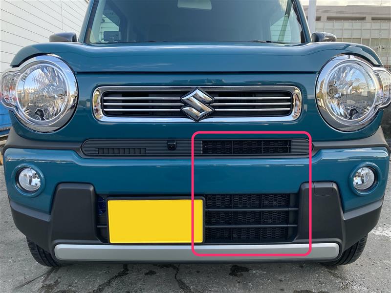 ハスラーGターボ新車外しフロントバンパー 最愛 自動車・オートバイ