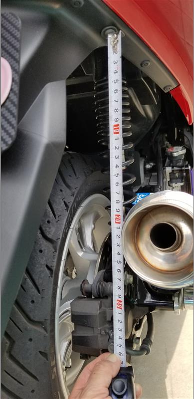 RCB 330-335mm減衰調整リアショック SB-2【シルバー/レッド