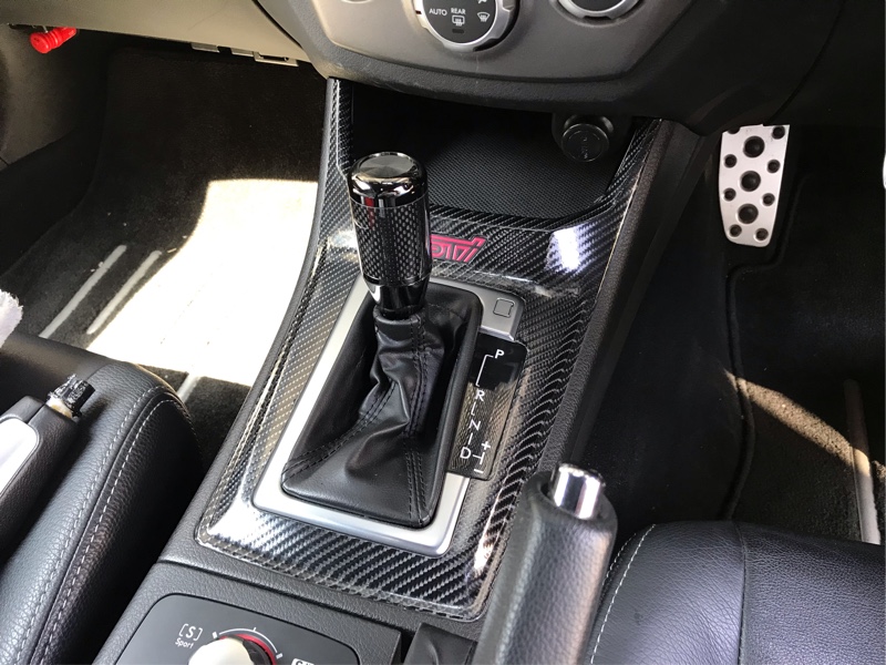 インプレッサ WRX STI (GR/GV) シフトパネル カーボンシート貼り by ...