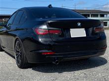 M performance ブラックラインテール取付（BMW 3シリーズ セダン