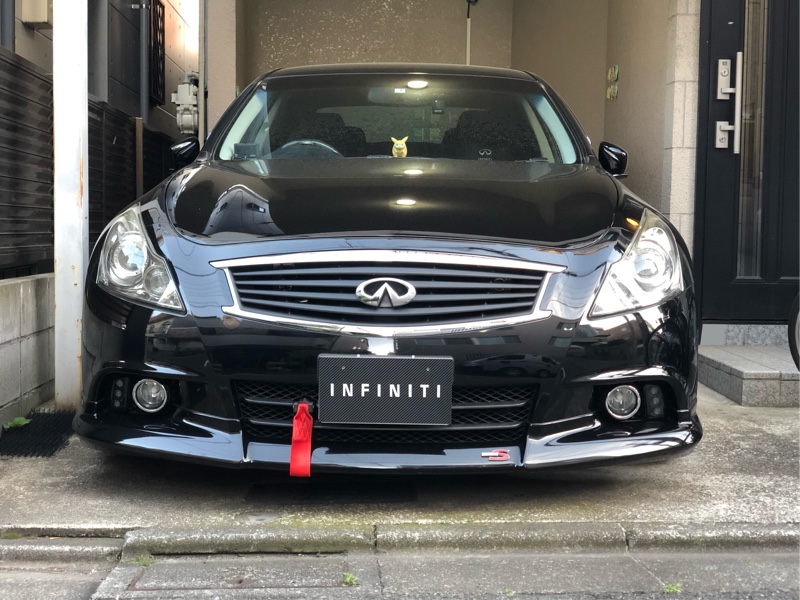 自作ナンバープレートカバー Infiniti 日産 スカイライン By まいな みんカラ