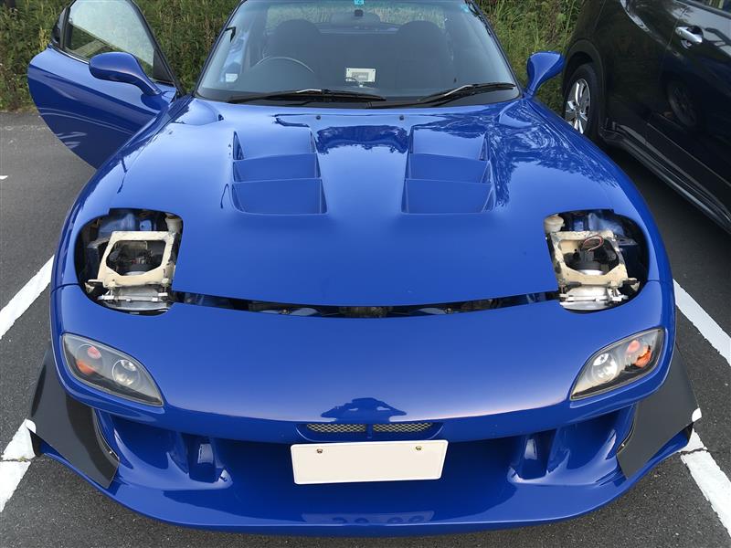 代引き人気 FD3S RX-7 リトラカバー パーツ