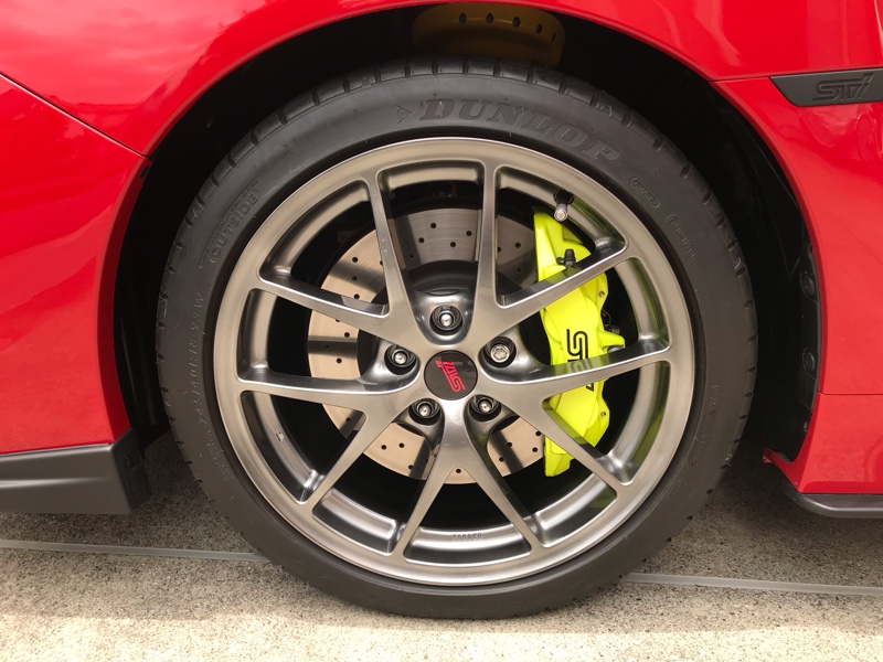 シンイチ　wr sti vabホイール② VAB型 WRX STI S208 x RAYS VOLK RACING G025 19インチ ボルドー