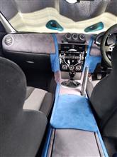 RX-8 内装スエード化⑤ センターコンソールと助手席側ダッシュ