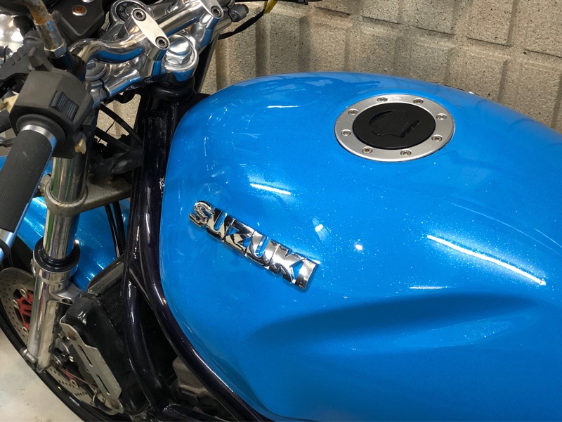 バンディット 250V タンク ガソリンタンクの仕上げ（スズキ バンディット250V）by Tommy J