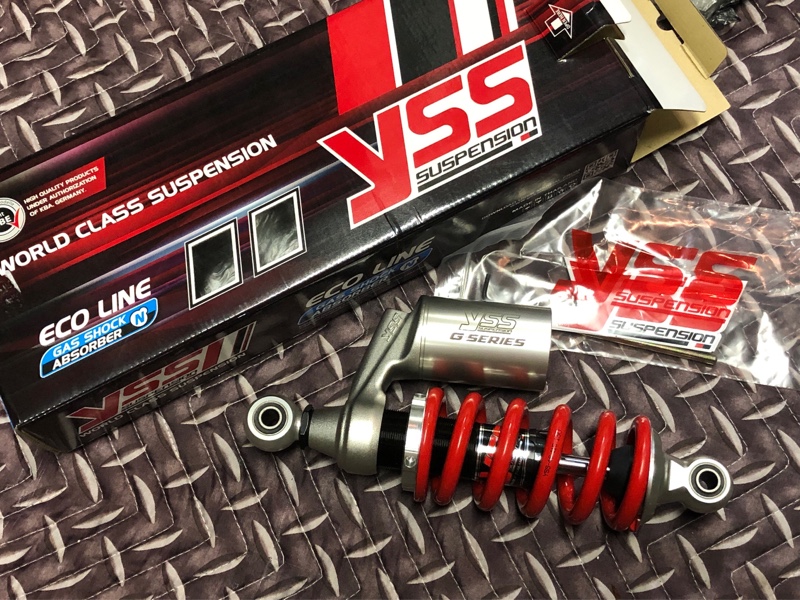 グロムにYSS製リアショックを取り付け♪(ホンダ グロム125)by グロムにYSS製リアショックを取り付け♪(ホンダ グロム125)by