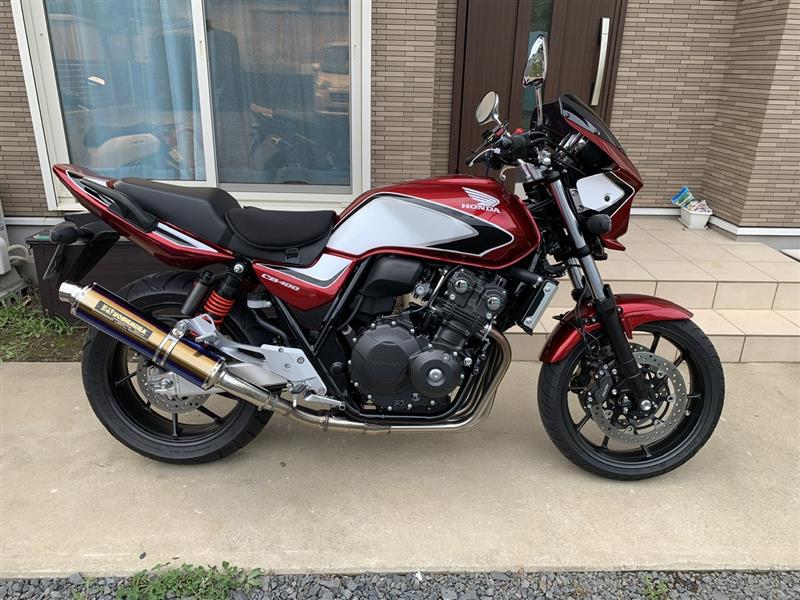 ヨシムラ スリップオンサイクロン取付 ホンダ Cb400 Super Four Hyper V Tec Revo By Syu 5 みんカラ