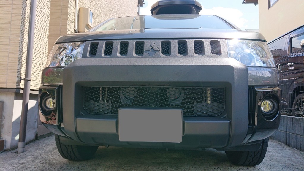 デリカD5 CV1W リアバンパープロテクター チッピングブラック