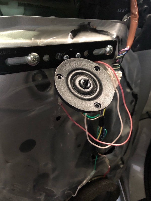 ツィーター追加とメインスピーカーケーブル交換（スバル