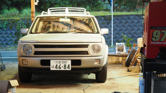 希少 日産ラシーン インパル社製 フロントグリル ライト 丸目4灯