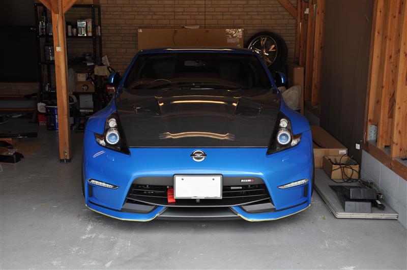 フロントリップスポイラー 取り付け(日産 フェアレディZ・Z34 フロントリップスポイラー 取り付け(日産 フェアレディZ・Z34