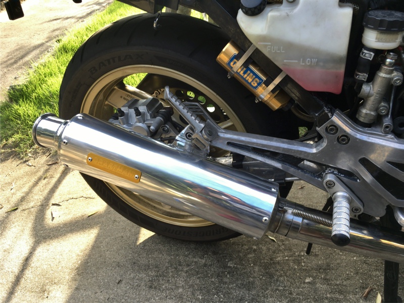 Kawasaki GPZ900R純正エンドマフラー+マニからのタコ足