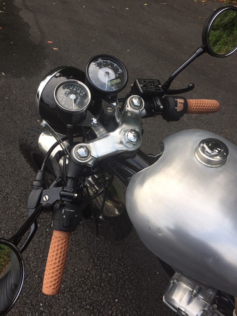 セパレートハンドル取付②（ホンダ GB250 CLUBMAN (クラブマン