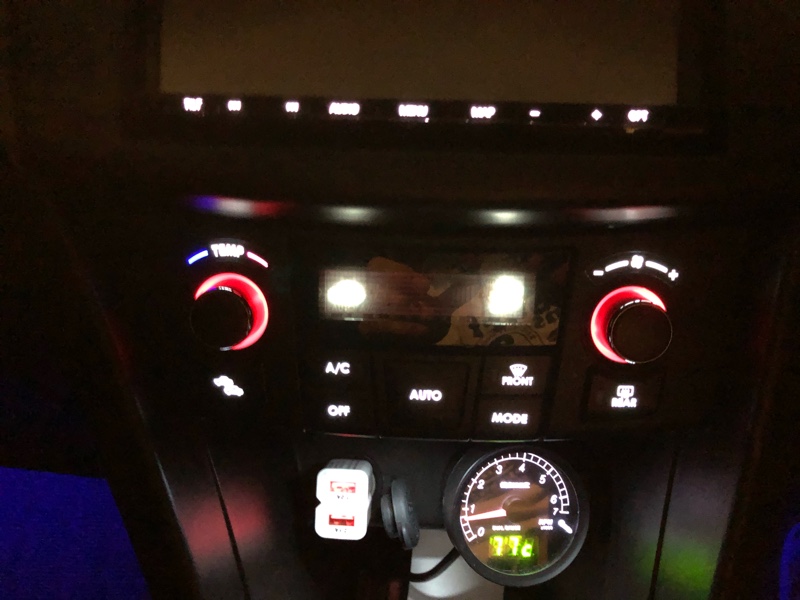 エアコンパネルLED打ち替え（スズキ スイフトスポーツ・ZC32S