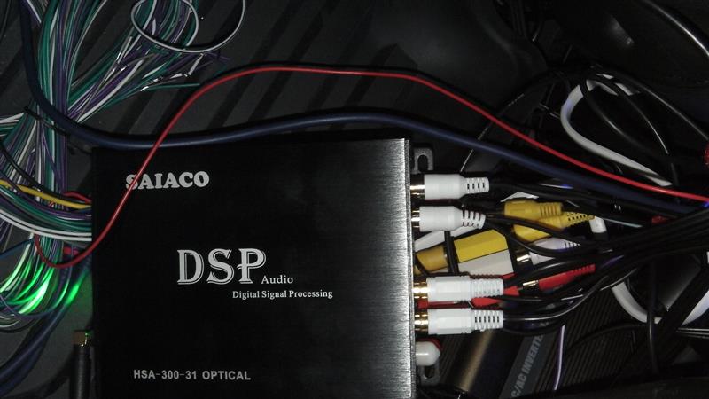 新AVシステムにDSP（HSA-300-31opt）仮設置（ホンダ グレイス