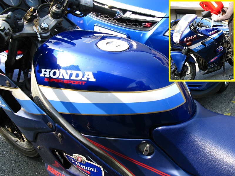 CBR250F MC14型 ガソリンタンク 白/青 専門業者レストア済み