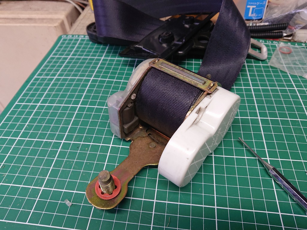 続AE86制作プロジェクト111～助手席シートベルト修正