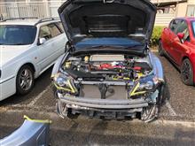 欧州向けフロントバンパーブラケット取付(スバル インプレッサ WRX