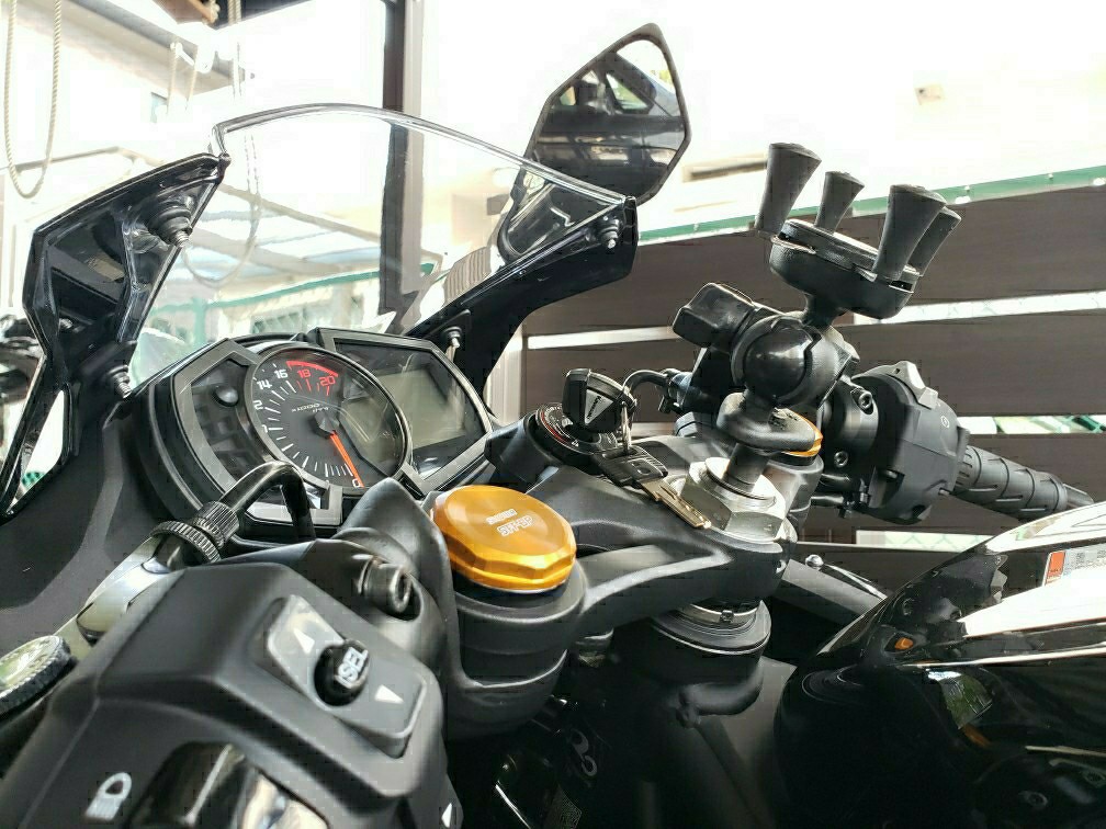 ステムホールアダプター加工（カワサキ Ninja ZX-25R）by ばるす