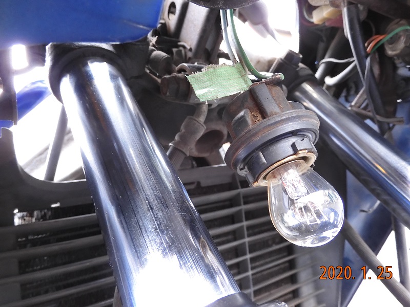 [CBR250Four] フロントウィンカー＆ポジションランプのLED化