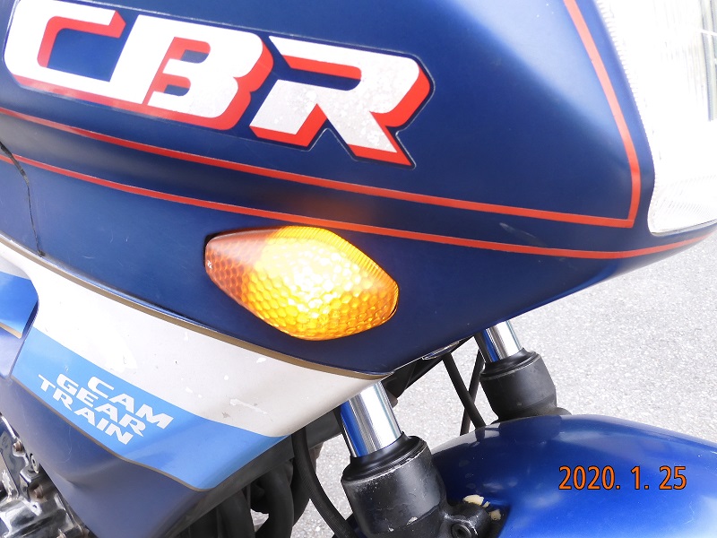 [CBR250Four] フロントウィンカー＆ポジションランプのLED化