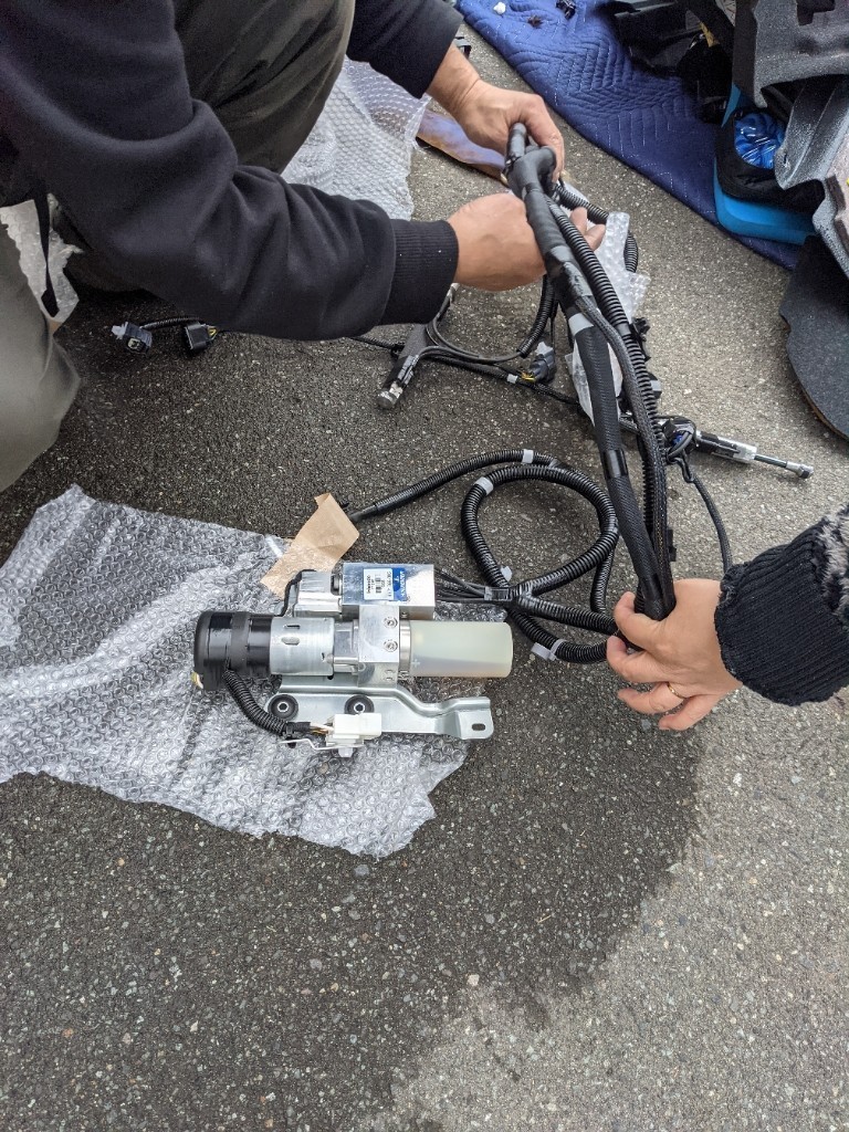 コペン アクティブトップ修理 400油圧ポンプ一式 移植（ダイハツ