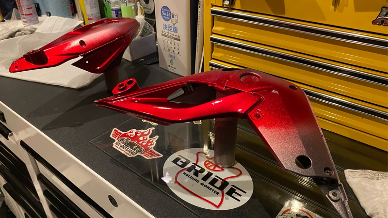 F3用アンダーカウル取付 その②(MV AGUSTA ブルターレ800ドラッグ