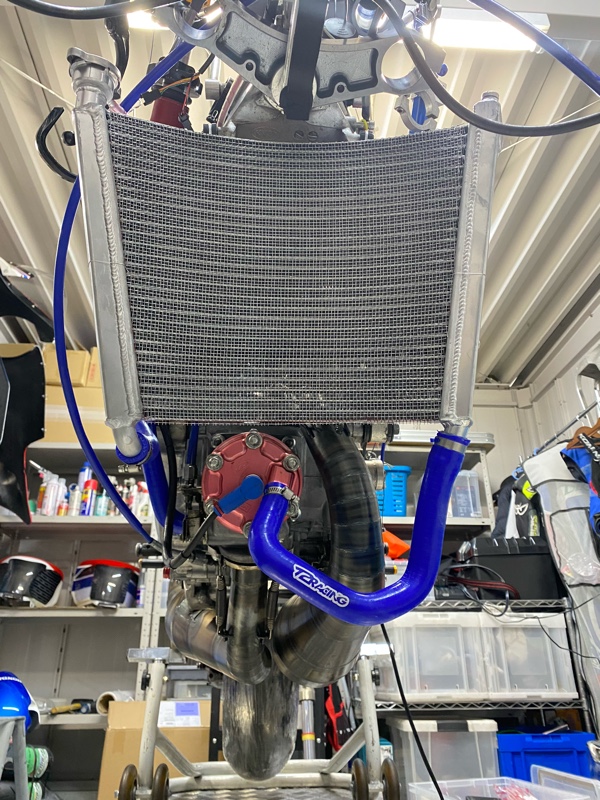 T2レーシング2層ラジエーター装着(ホンダ NSR250R)by kuribow - みんカラ