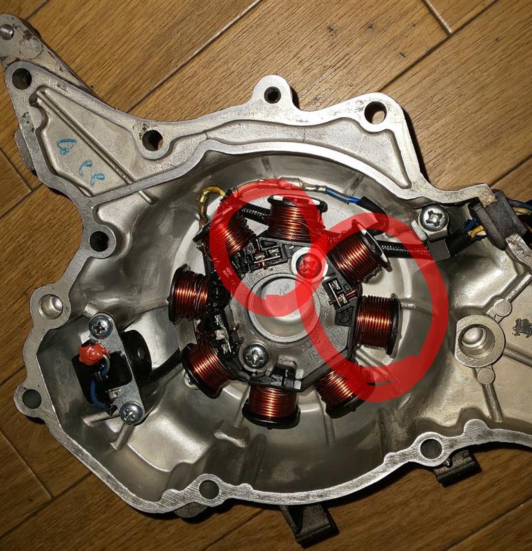 初期型KSR110忘備録ジェネレーターコイル改造編（カワサキ