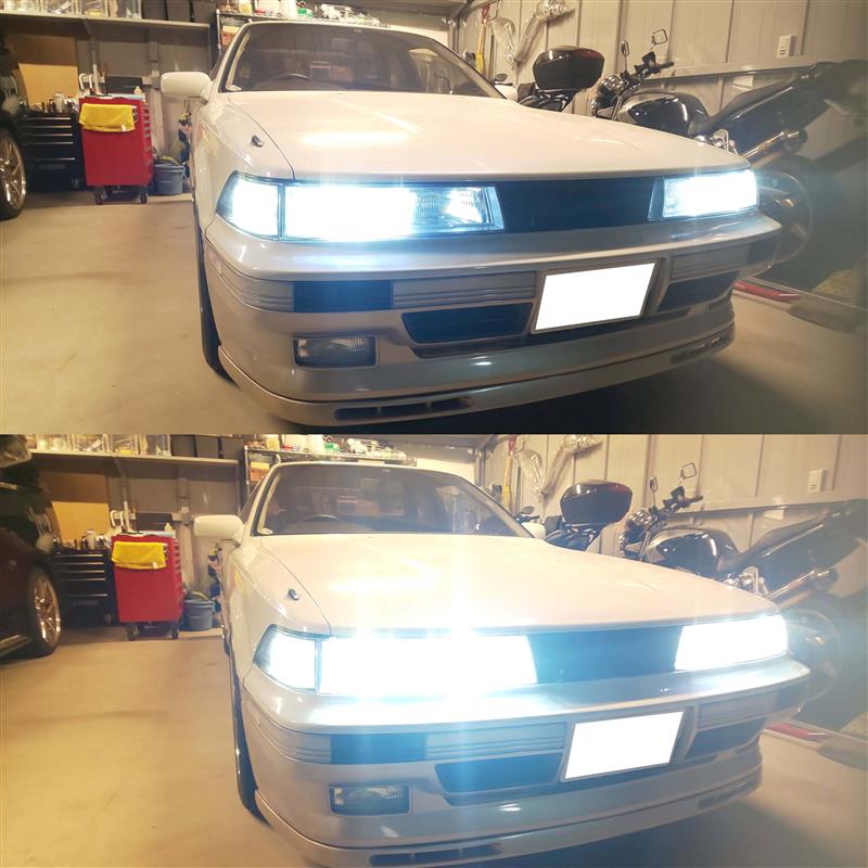 車検対策に トヨタ ソアラ（GZ20）ヘッドライトクリーニング