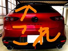 ルーフスポイラー(シグネチャー)外します🤗（マツダ MAZDA3