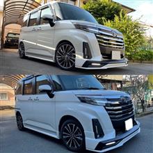 インチup、車高調でローダウン、アライメント(トヨタ ルーミー インチup、車高調でローダウン、アライメント(トヨタ ルーミー