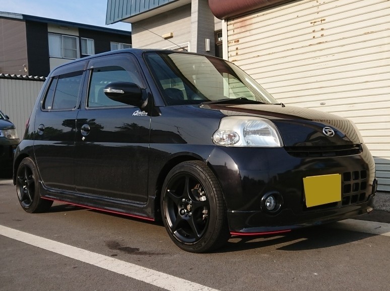 流用で少し車高ダウン（ダイハツ エッセカスタム・L235S/245S