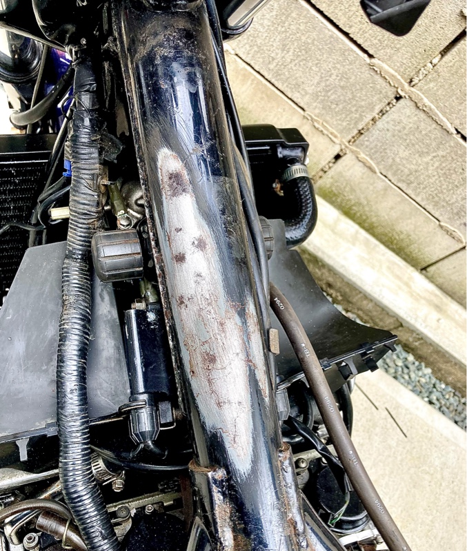 CB400SF NC31 / フレームのサビ落とし（ホンダ CB400 SUPER FOUR