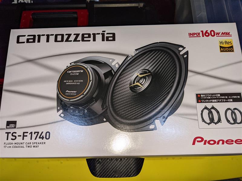カロッツェリア TS-F1740 取り付け（スズキ スイフトスポーツ